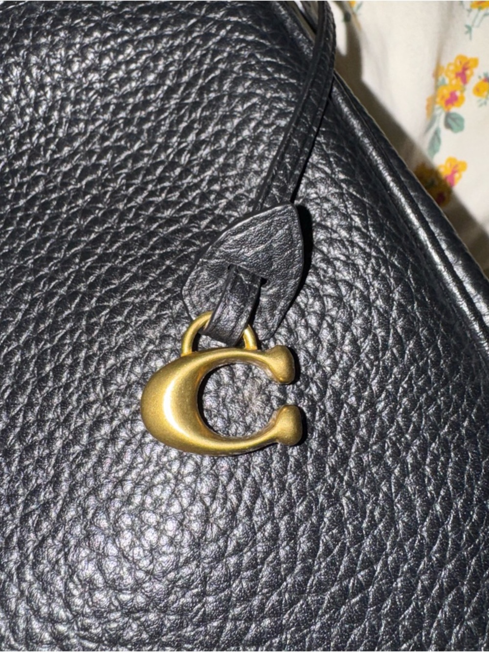 Coach Cary Small Soft Black Pebble Leather Crossbody Bag - Picture 7 of 11